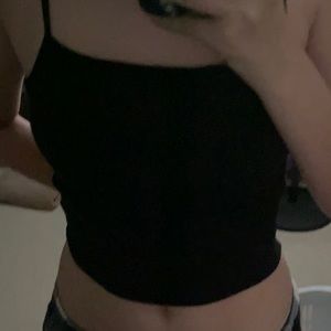black tank top